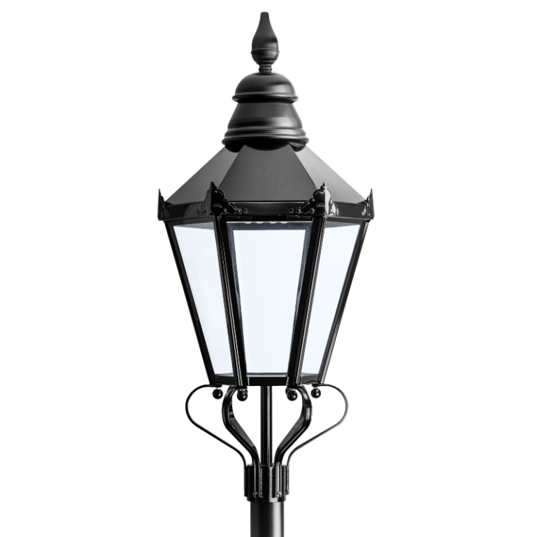 six-sided black heritage lantern